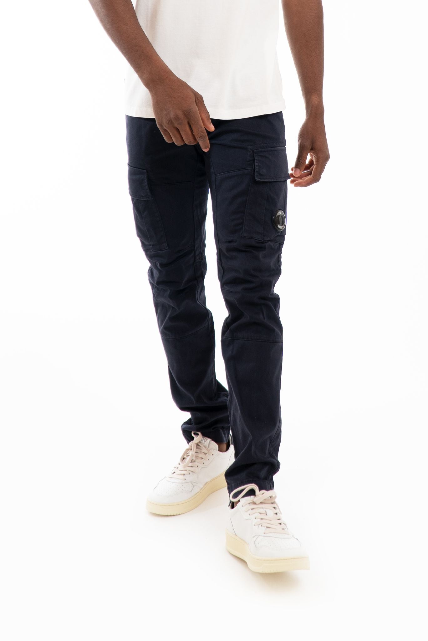 Pantaloni Cargo con Tasconi Blu
