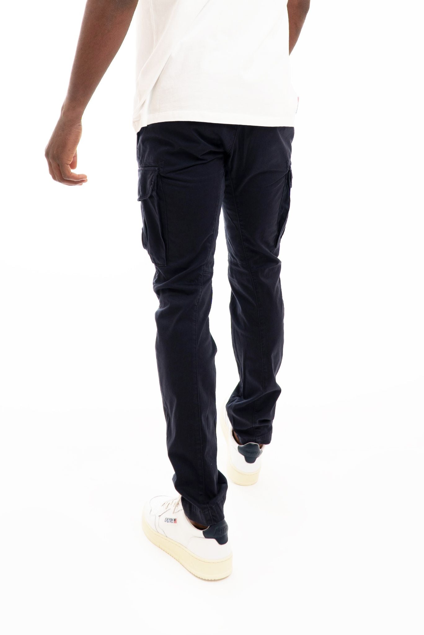 Pantaloni Cargo con Tasconi Blu