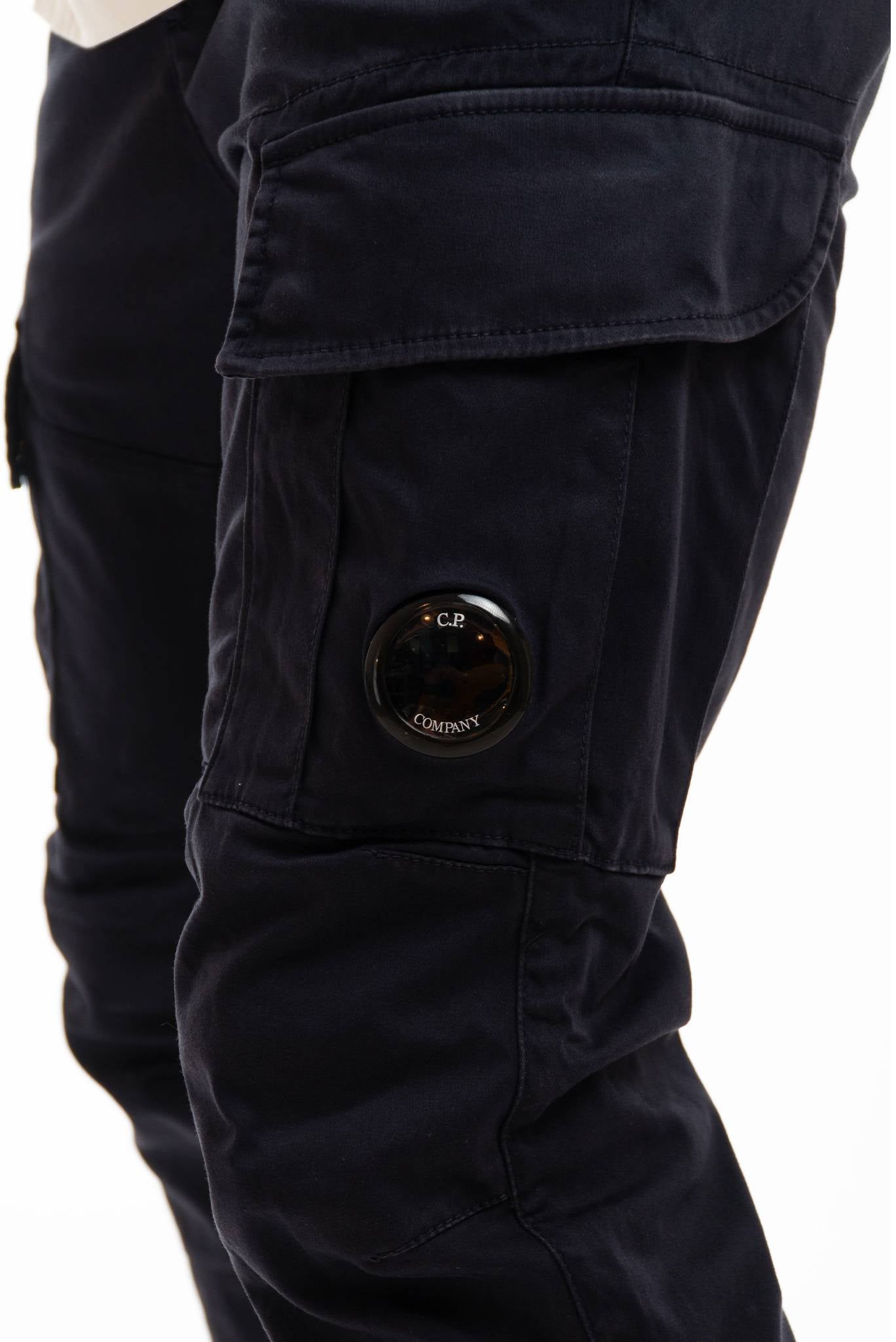 Pantaloni Cargo con Tasconi Blu
