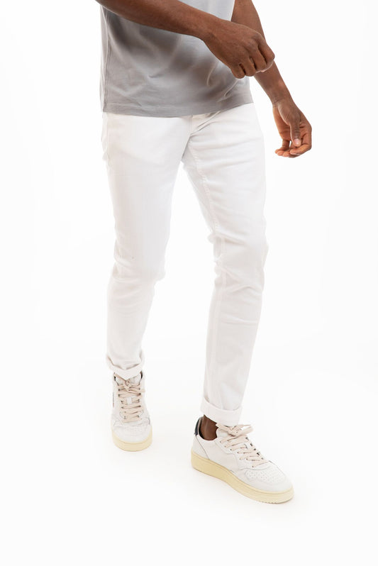 Pantalone George Bianco in Bull Stretch