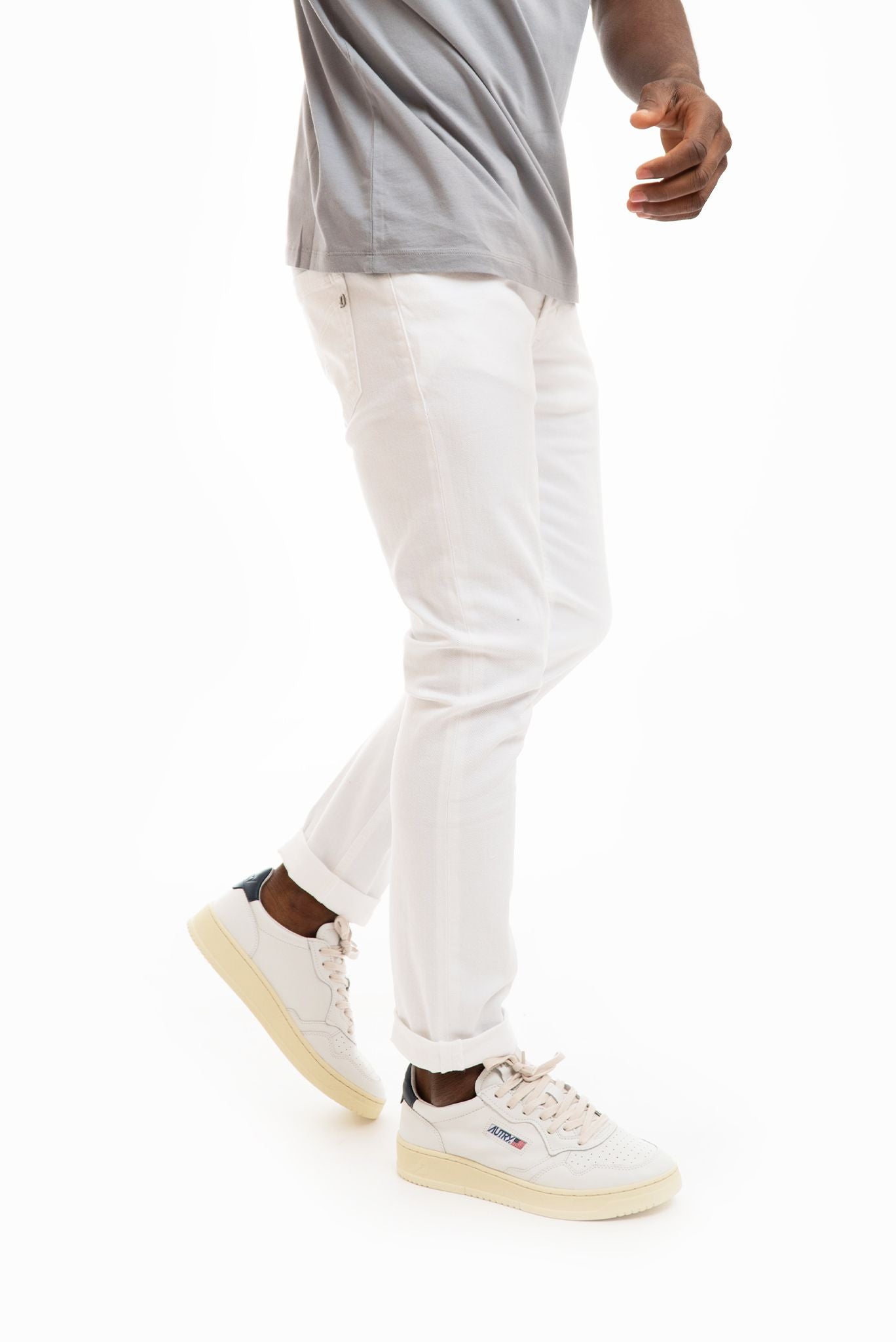 Pantalone George Bianco in Bull Stretch