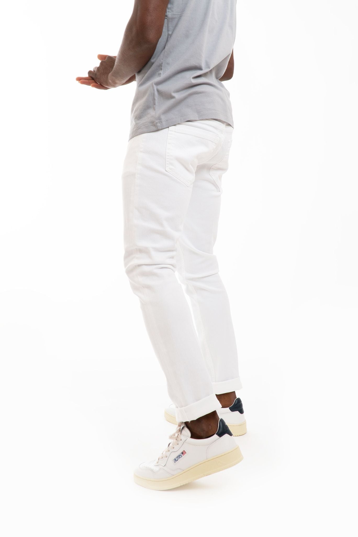 Pantalone George Bianco in Bull Stretch