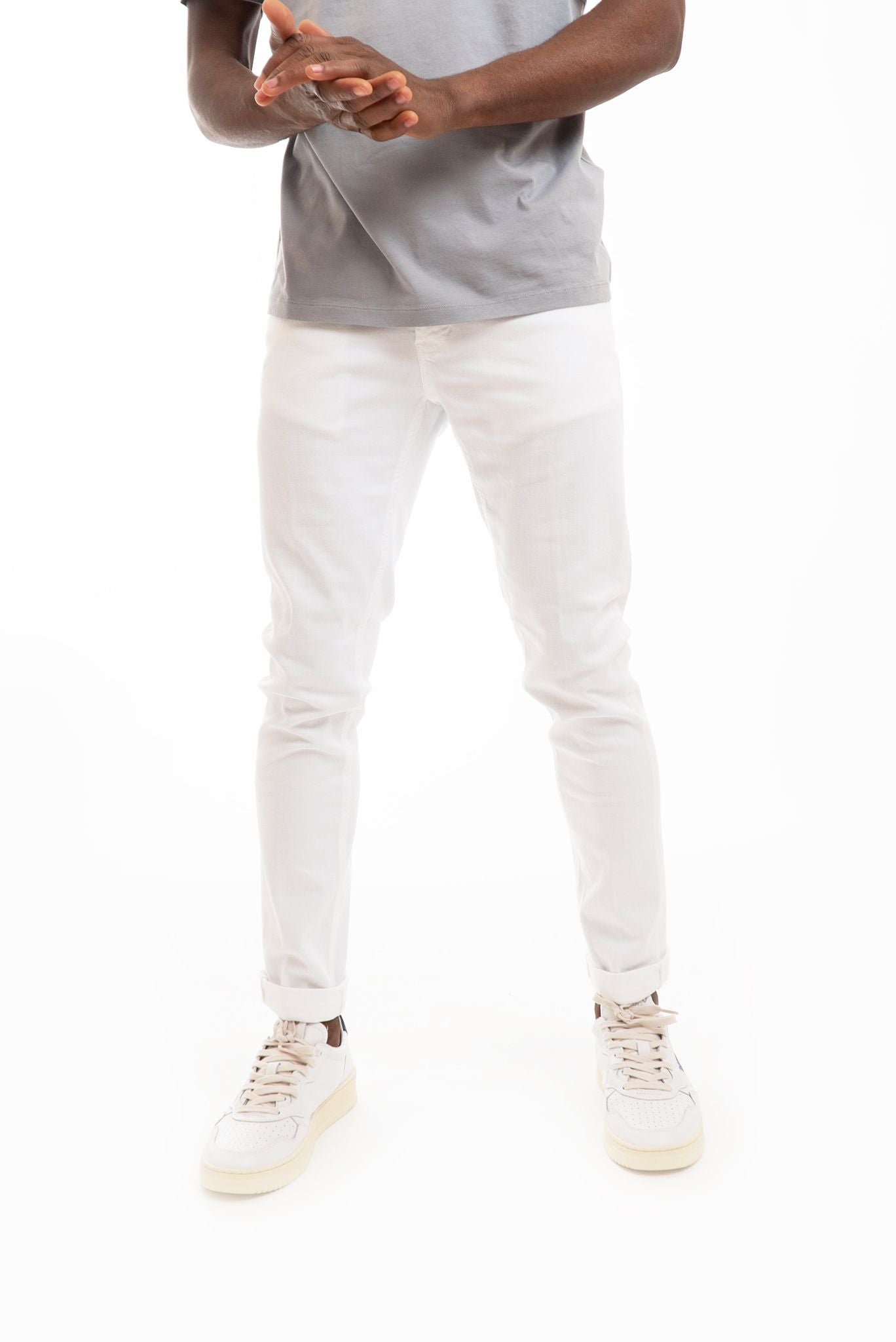 Pantalone George Bianco in Bull Stretch