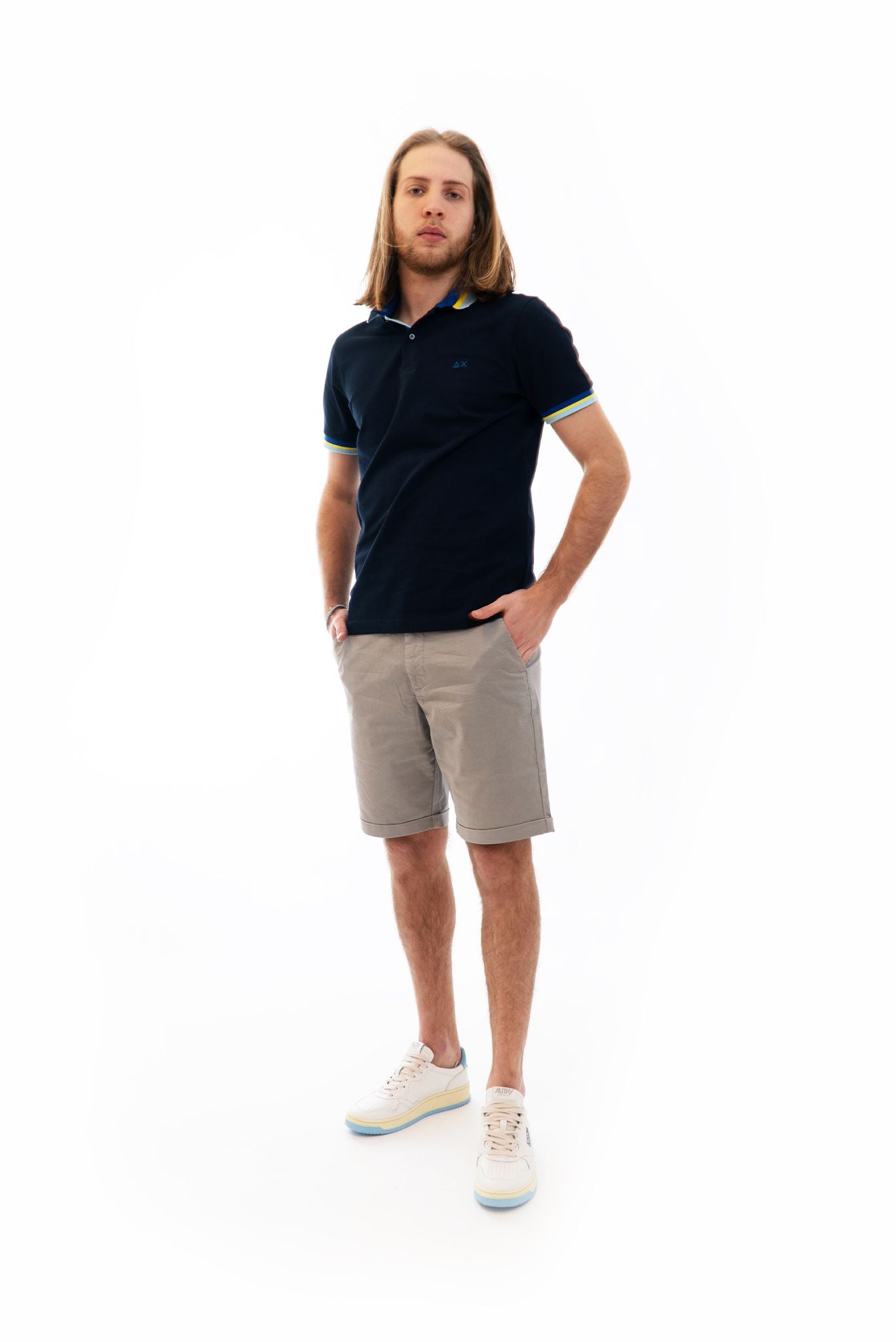 Bermuda Chino in Cotone Grigio