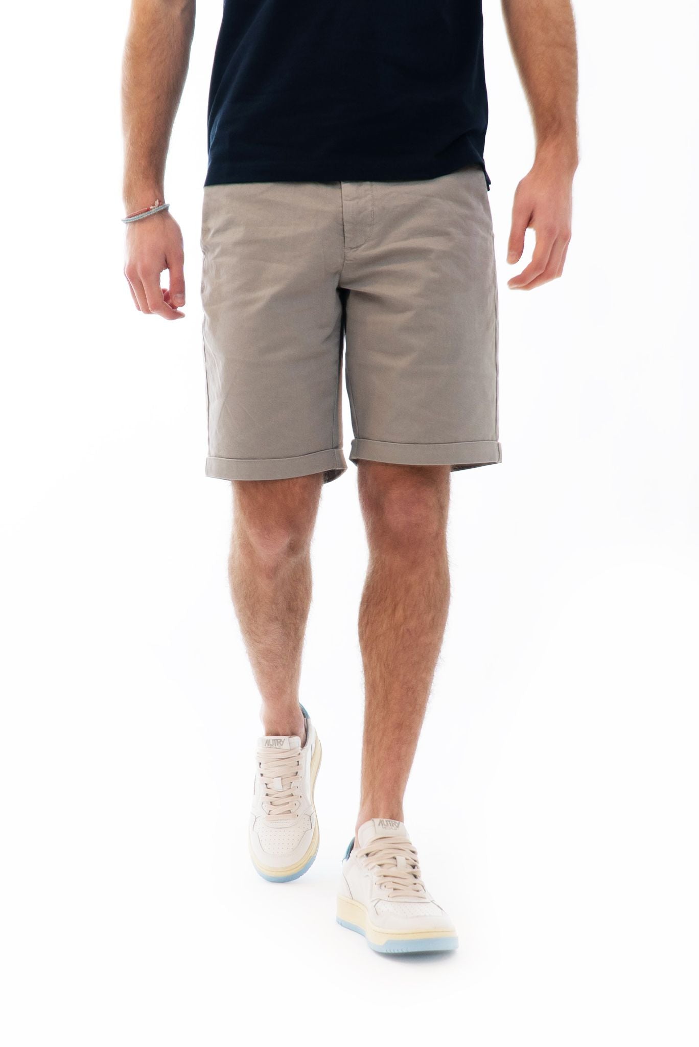 Bermuda Chino in Cotone Grigio