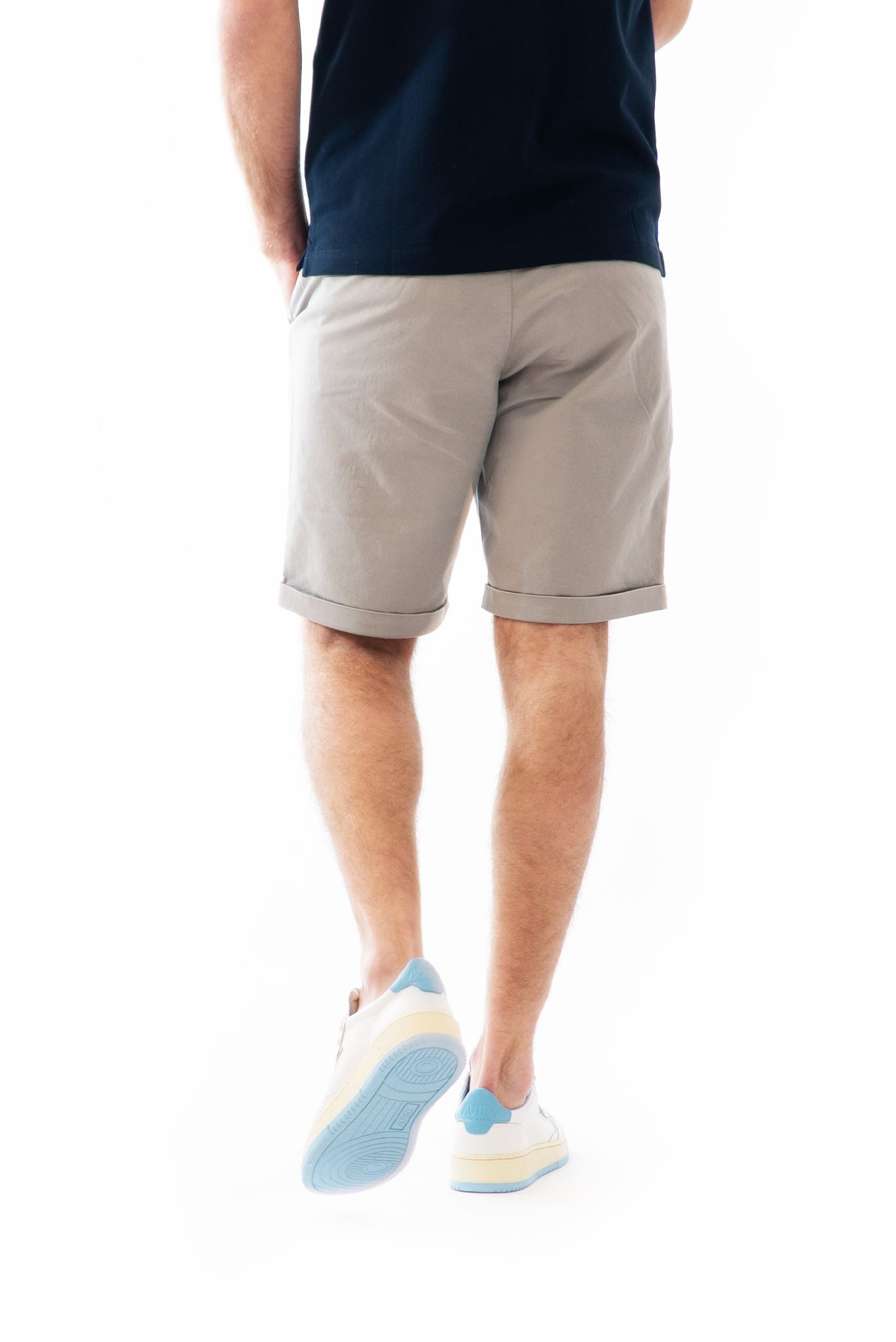 Bermuda Chino in Cotone Grigio