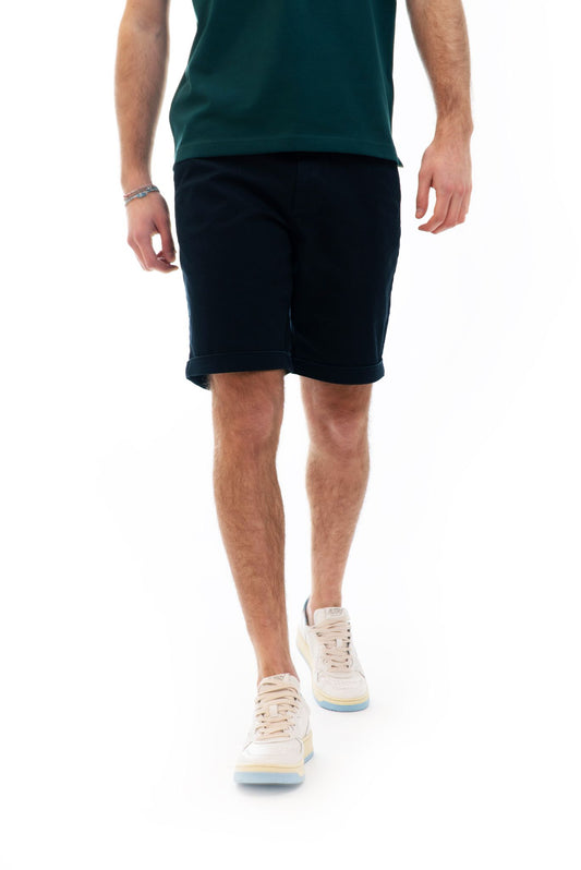 Bermuda Chino in Cotone Blu