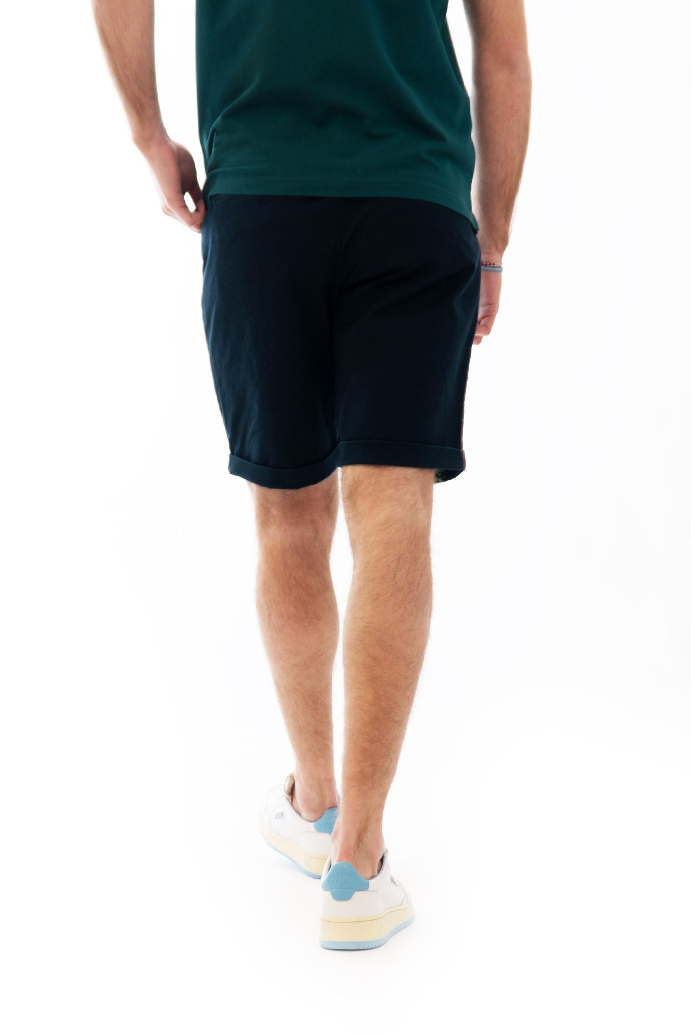 Bermuda Chino in Cotone Blu