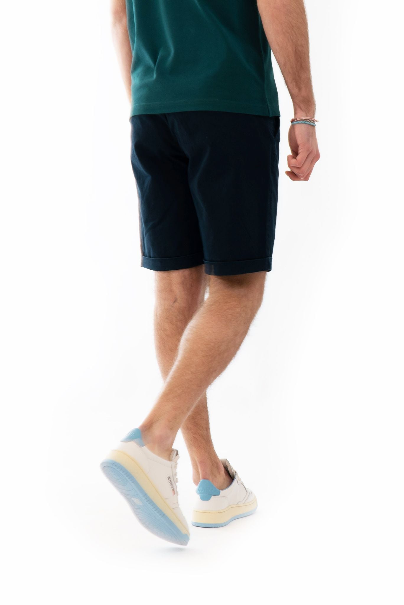 Bermuda Chino in Cotone Blu