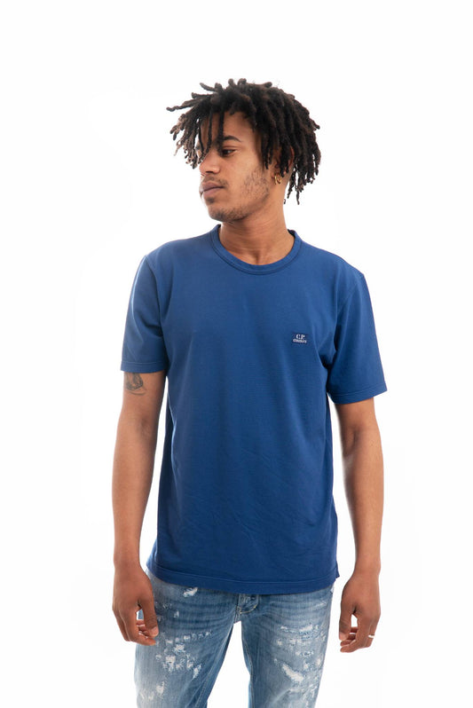 T-shirt in Piquet Blu
