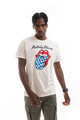 T-shirt Bianca Stampa Rolling Stones
