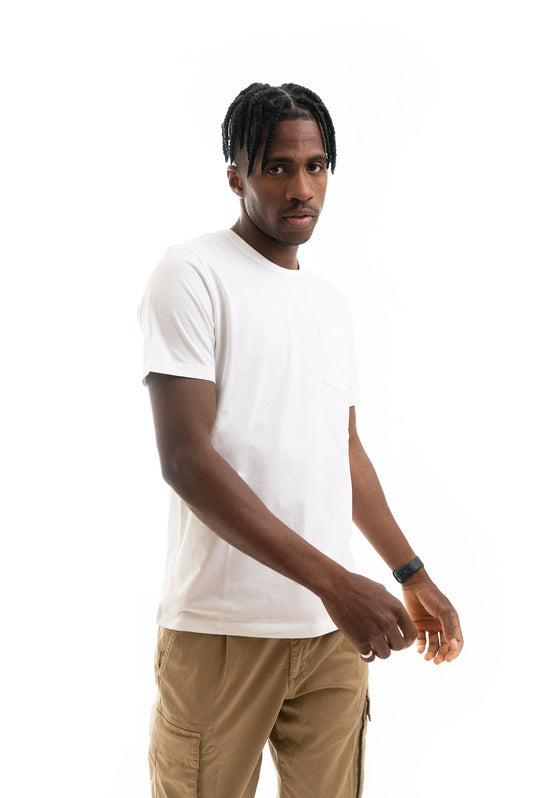 T-shirt in Cotone Basic Bianco