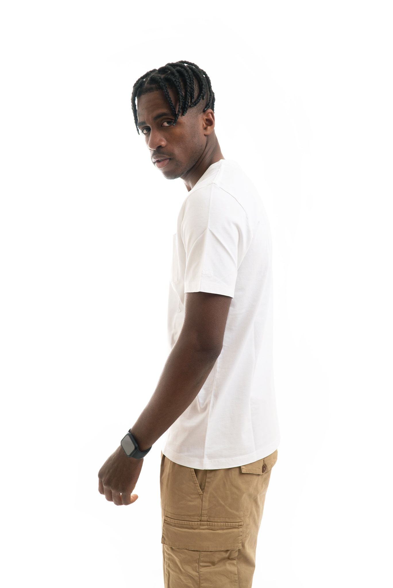 T-shirt in Cotone Basic Bianco