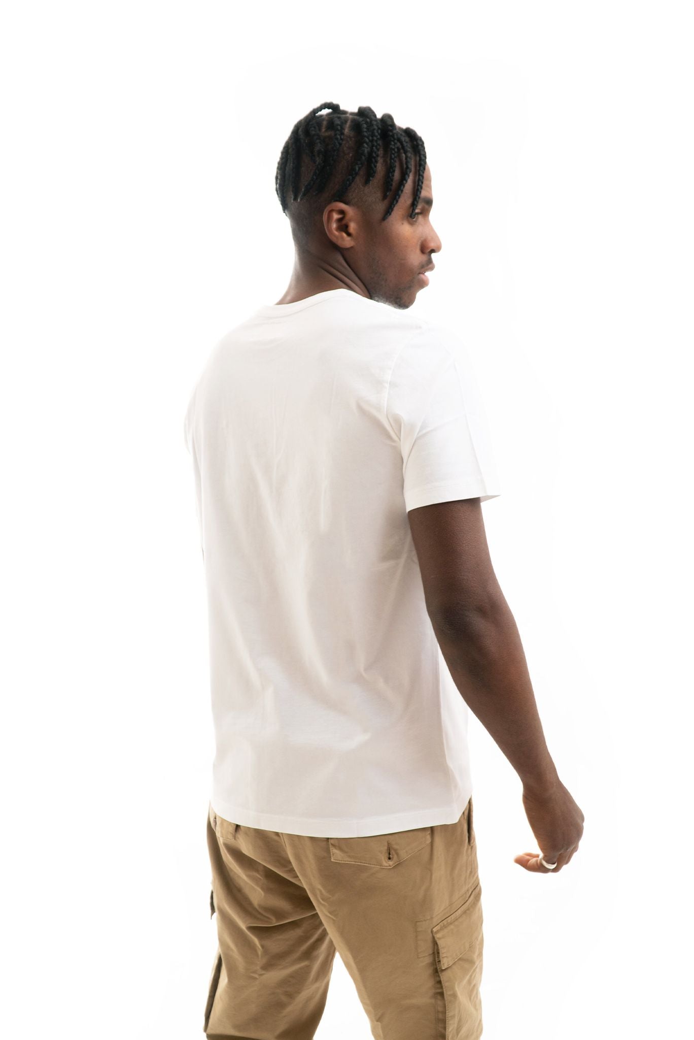 T-shirt in Cotone Basic Bianco