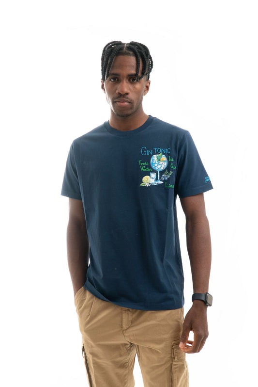 T-shirt con Stampa Gin Tonic