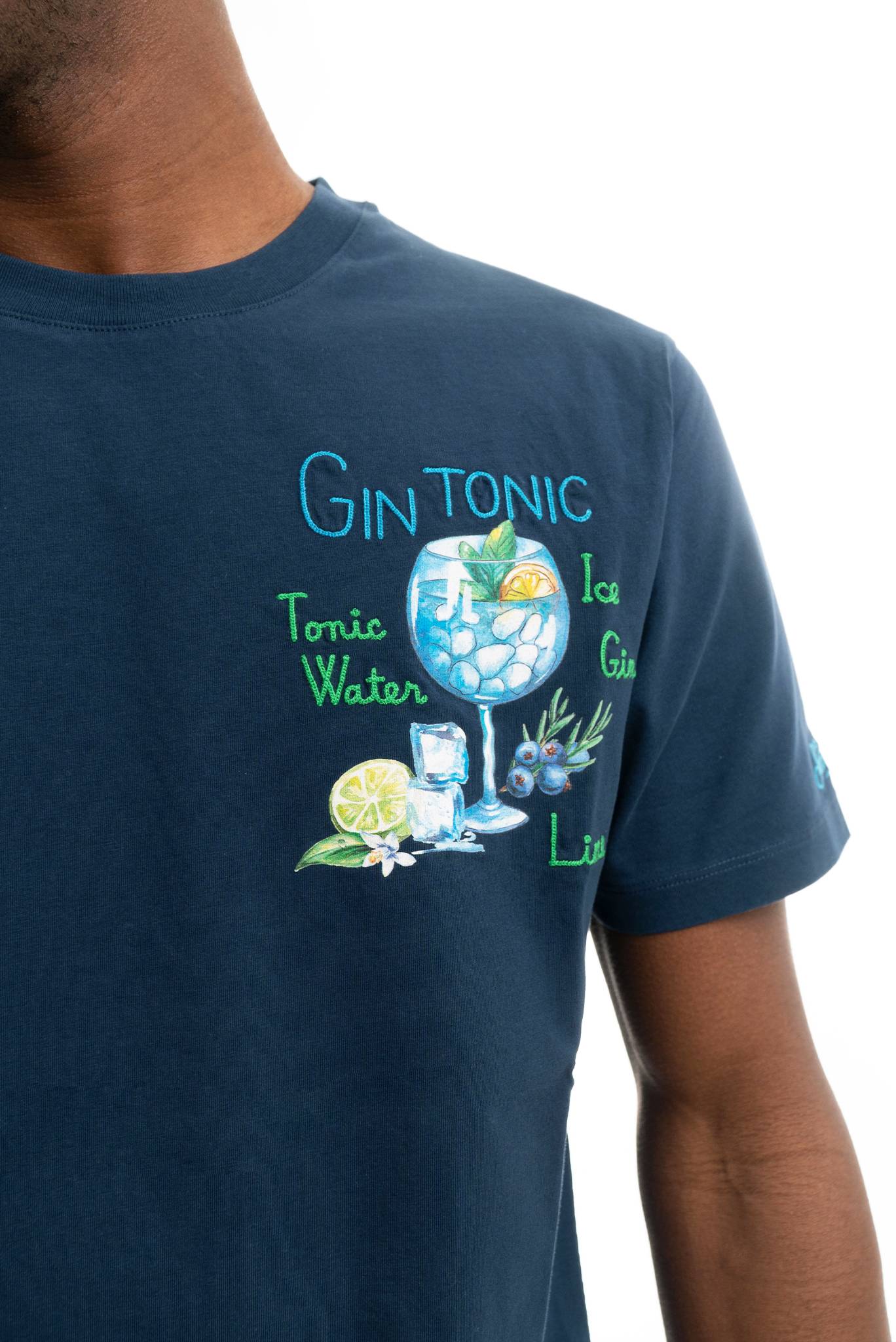 T-shirt con Stampa Gin Tonic