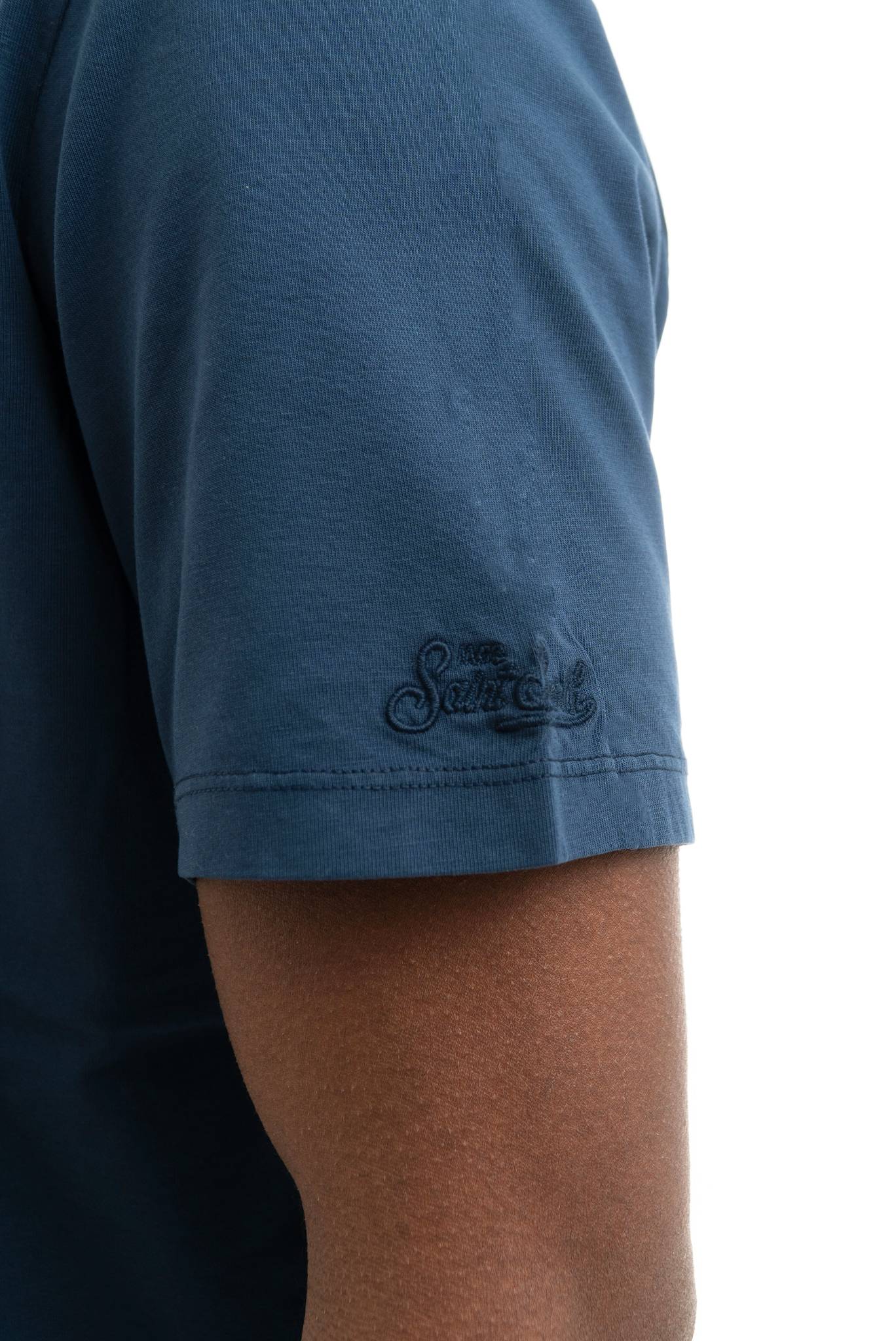 T-shirt in Cotone Basic Blu Navy