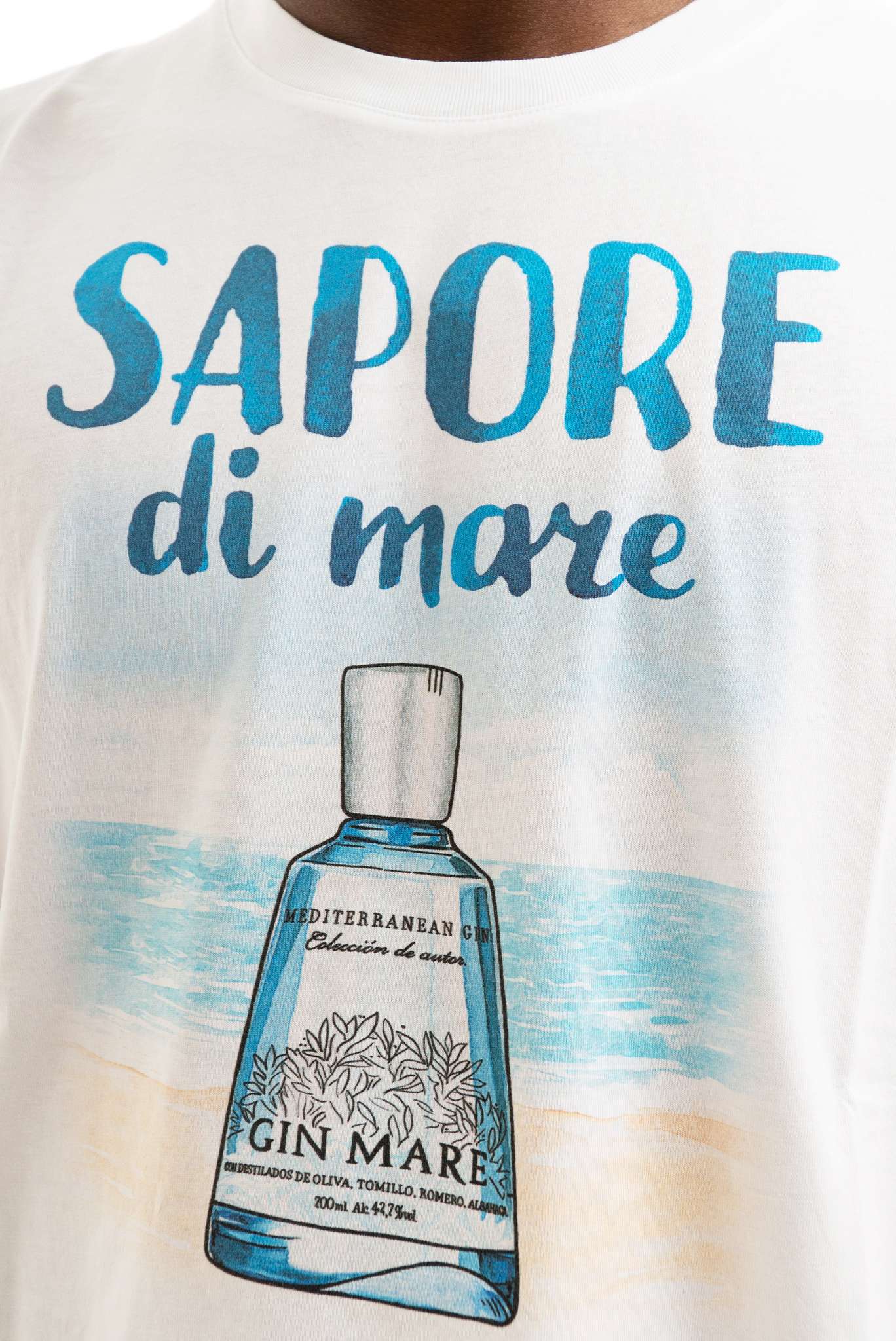 T-shirt Bianca Stampa Sapore di Mare