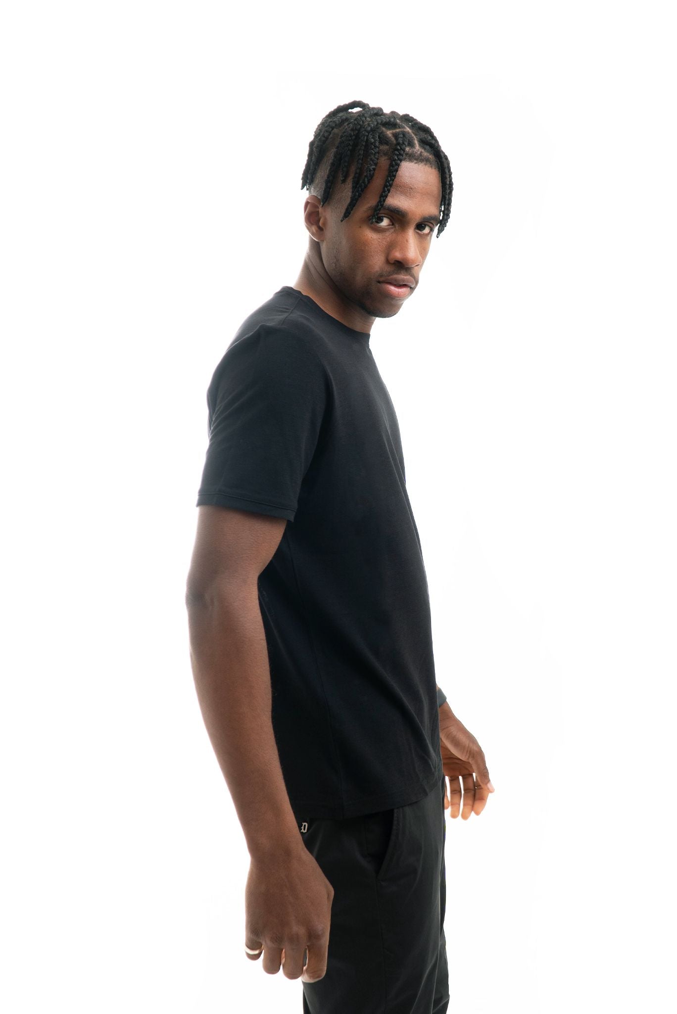 T-shirt Basic in Crepe Nero