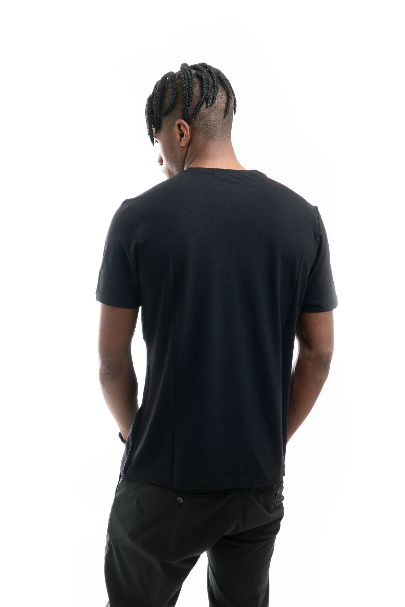 T-shirt Basic in Crepe Nero