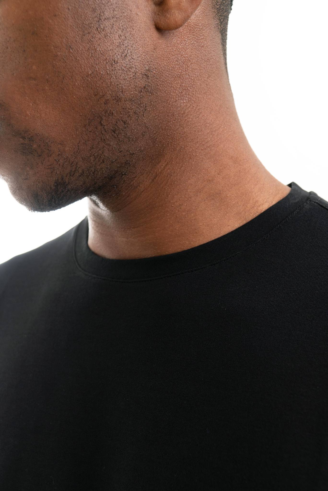 T-shirt Basic in Crepe Nero