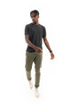 T-shirt Girocollo in Maglia Marrone
