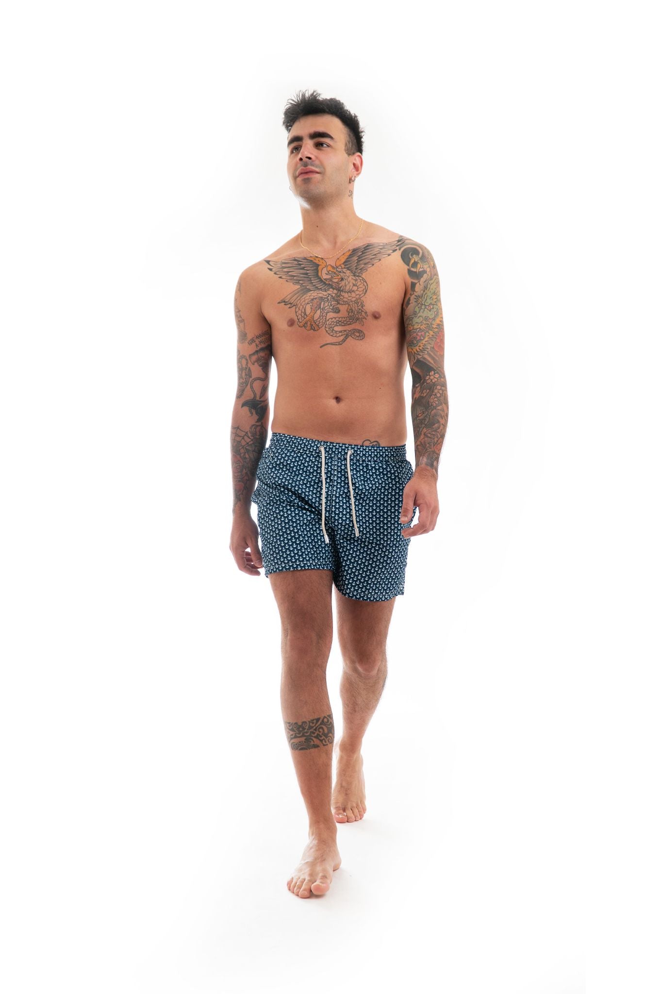 costume saint barth uomo ancore, intero