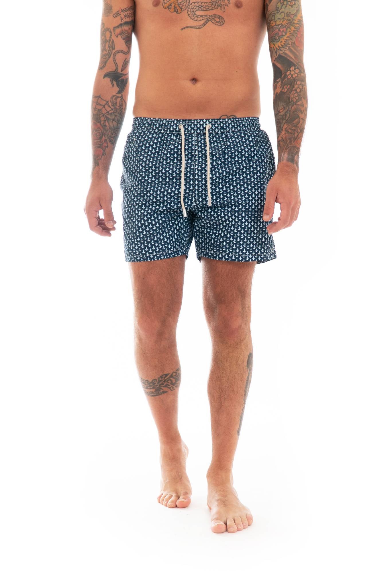 costume saint barth uomo ancore, frontale