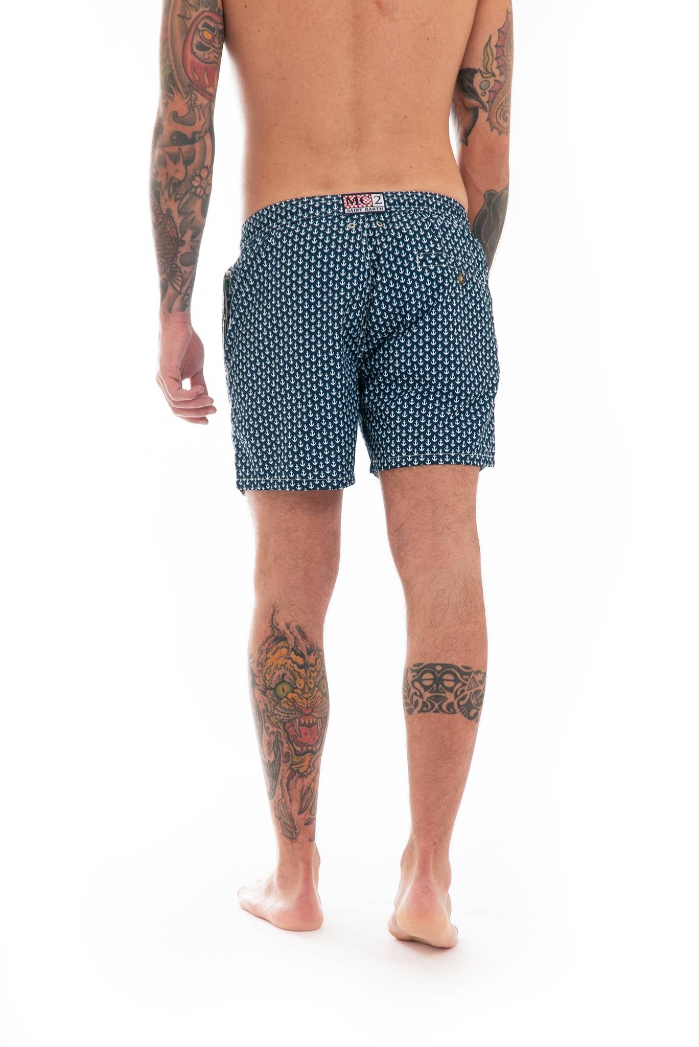 costume saint barth uomo ancore, retro