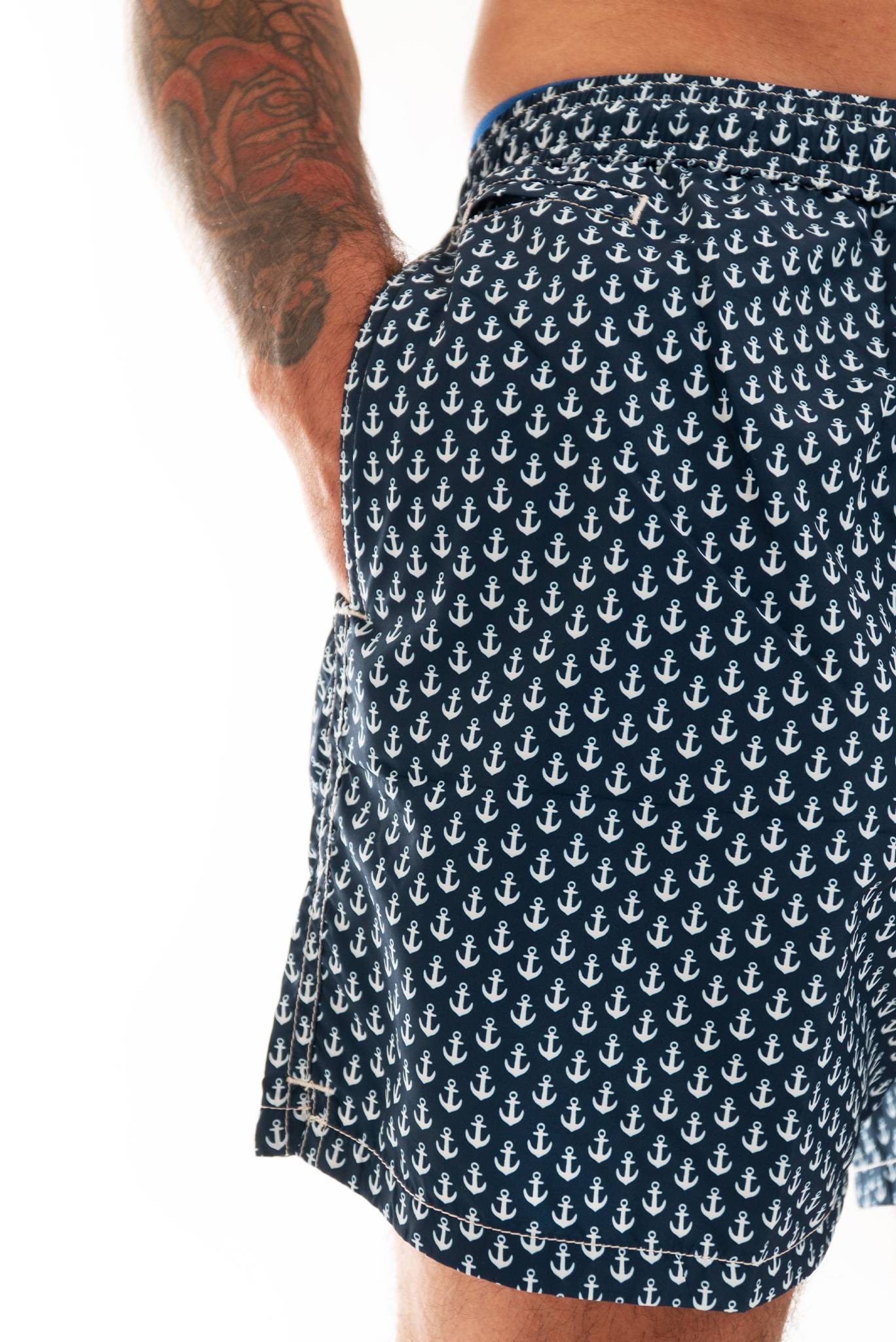 costume saint barth uomo ancore, dettaglio