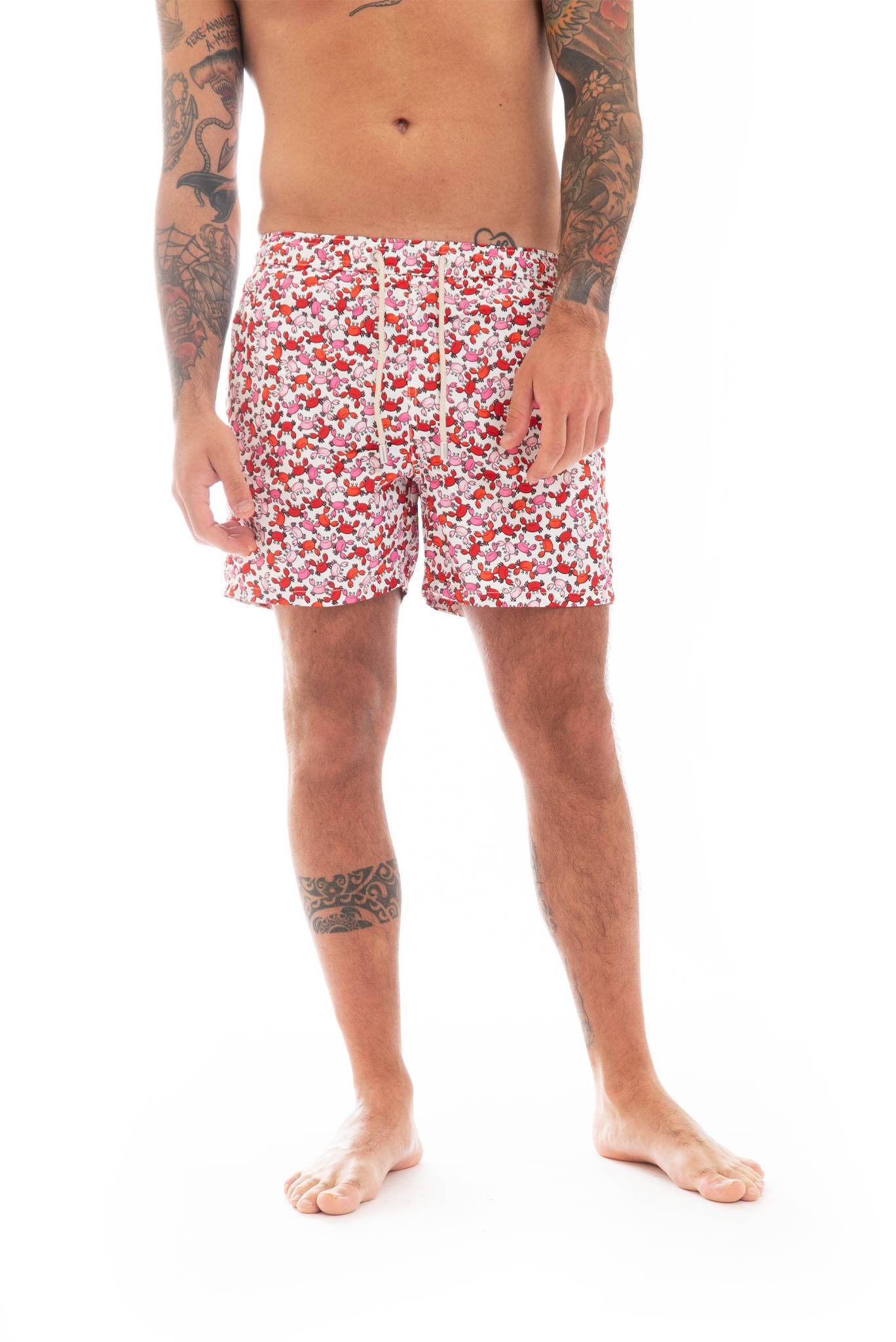 costume saint barth uomo bianco, frontale