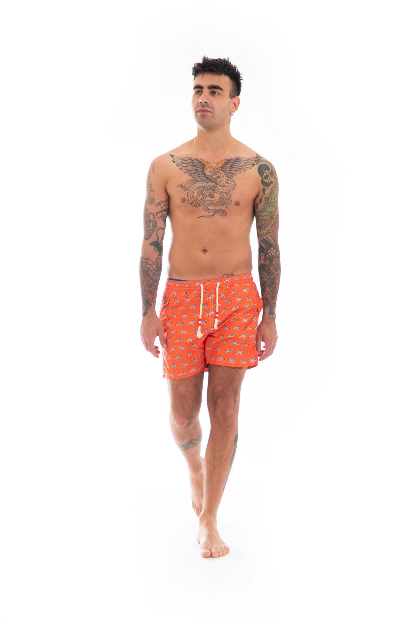 Costume da Bagno Zebre Arancione