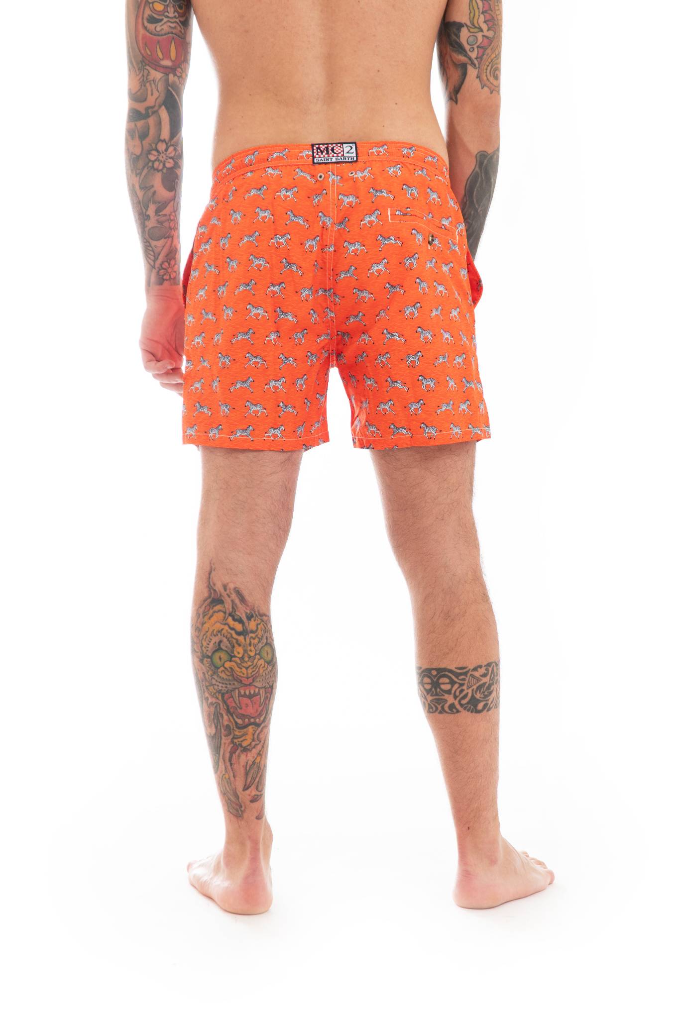 Costume da Bagno Zebre Arancione