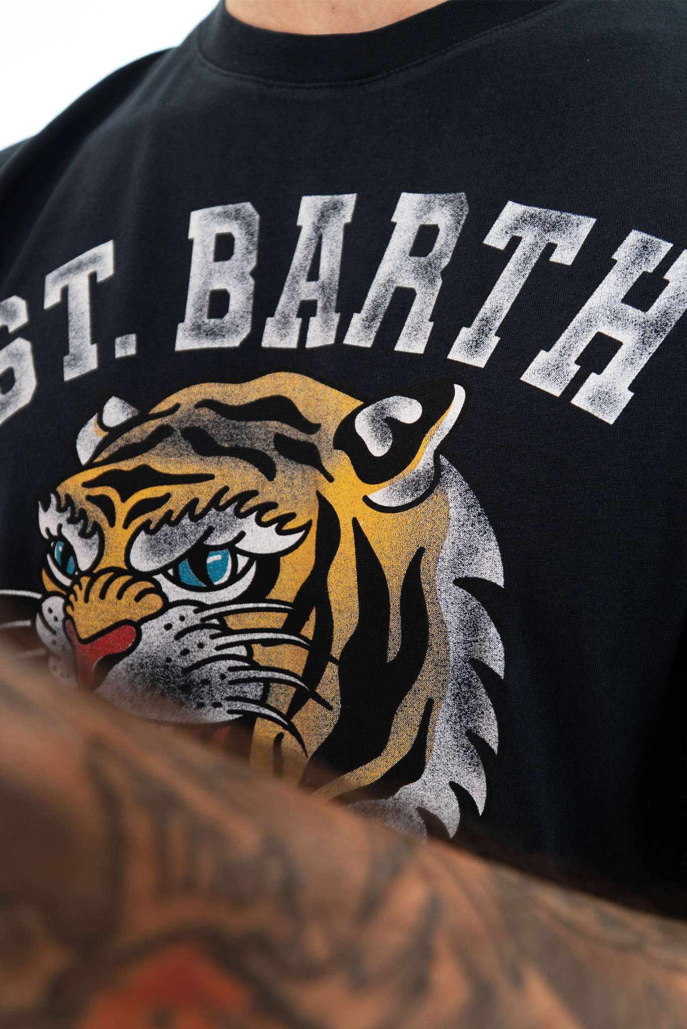 T-Shirt Saint Barth Tigers Nero
