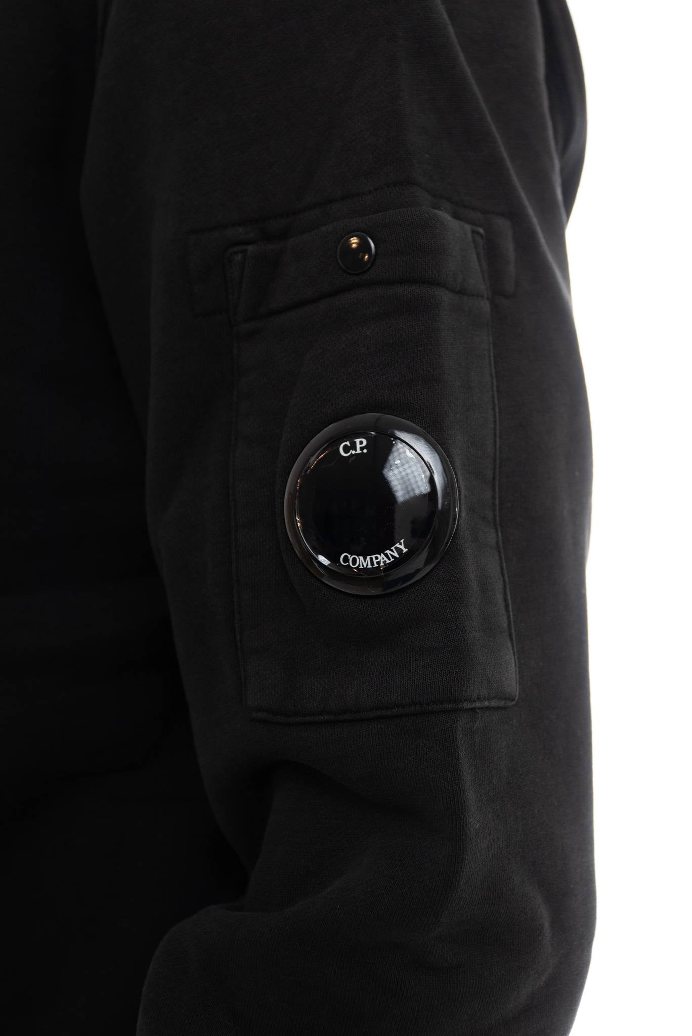 Felpa Nera Basic con Lente