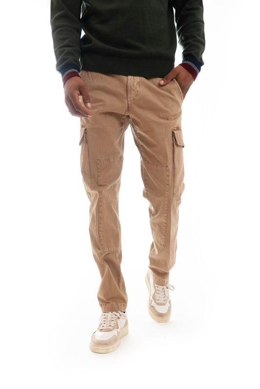 Pantalone Cargo con Tasconi Beige