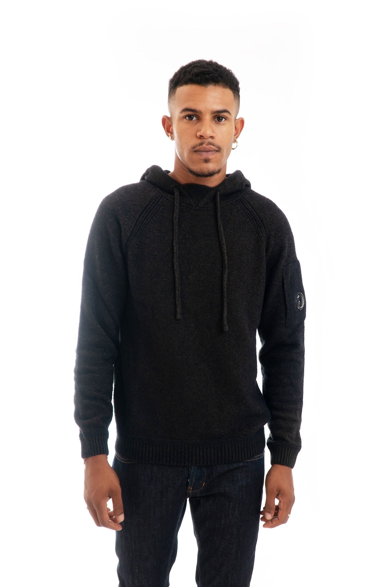 Maglione in Lana con Cappuccio