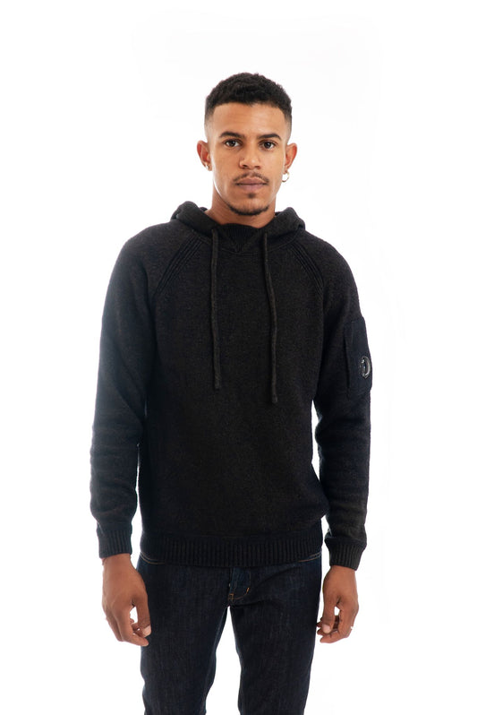 Maglione in Lana con Cappuccio