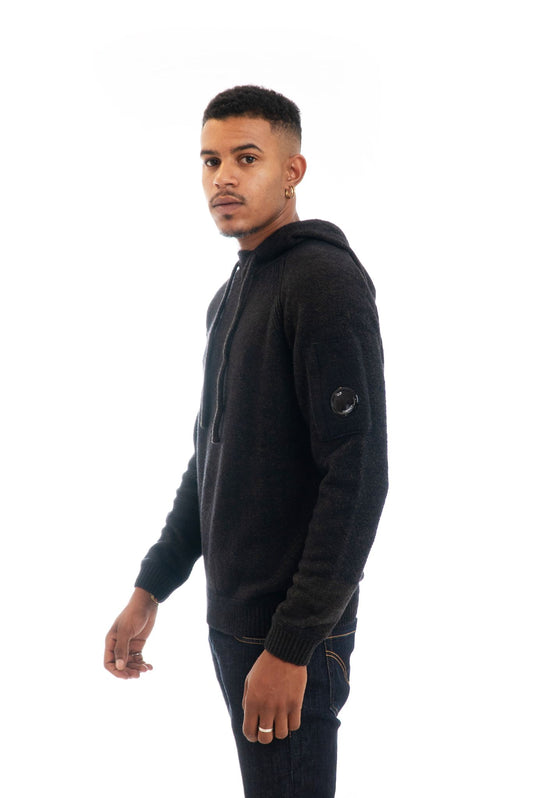 Maglione in Lana con Cappuccio