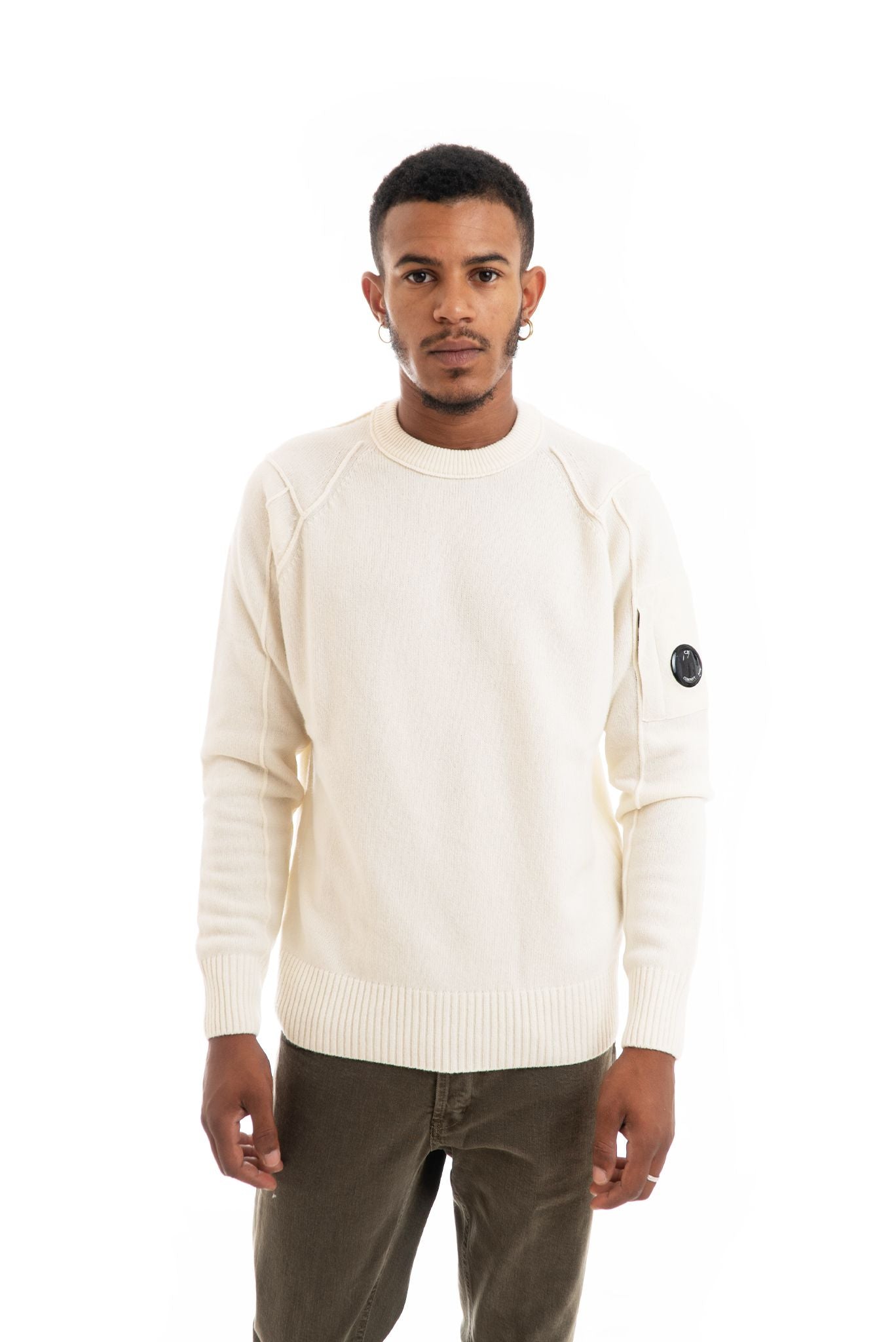 Maglione Panna con Maniche a Martello