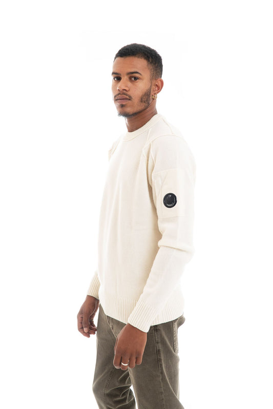 Maglione Panna con Maniche a Martello