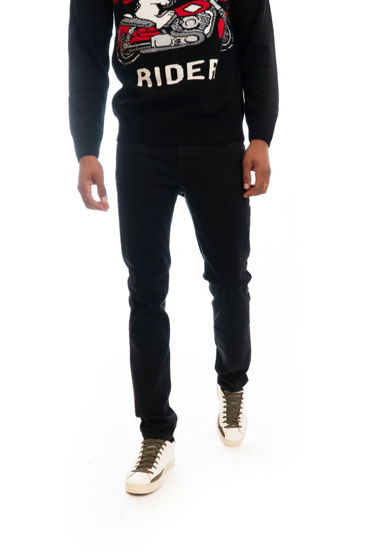 Jeans in Denim Nero Super Skinny Ringo