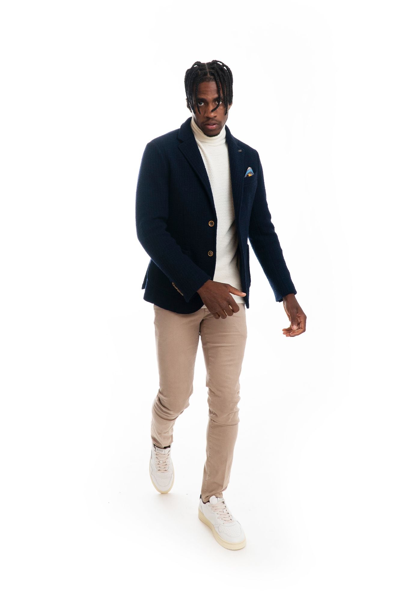 bob company outlet giacca uomo blu in lana , intero