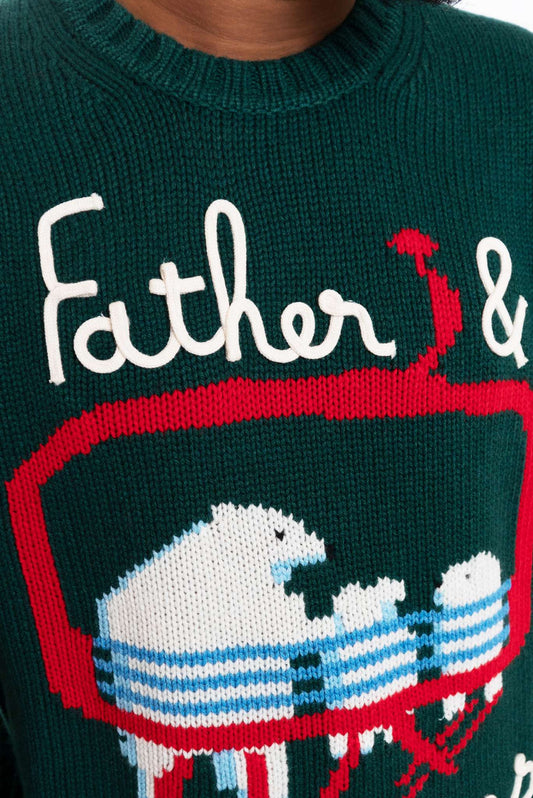 Maglione Invernale Verde in Misto Lana