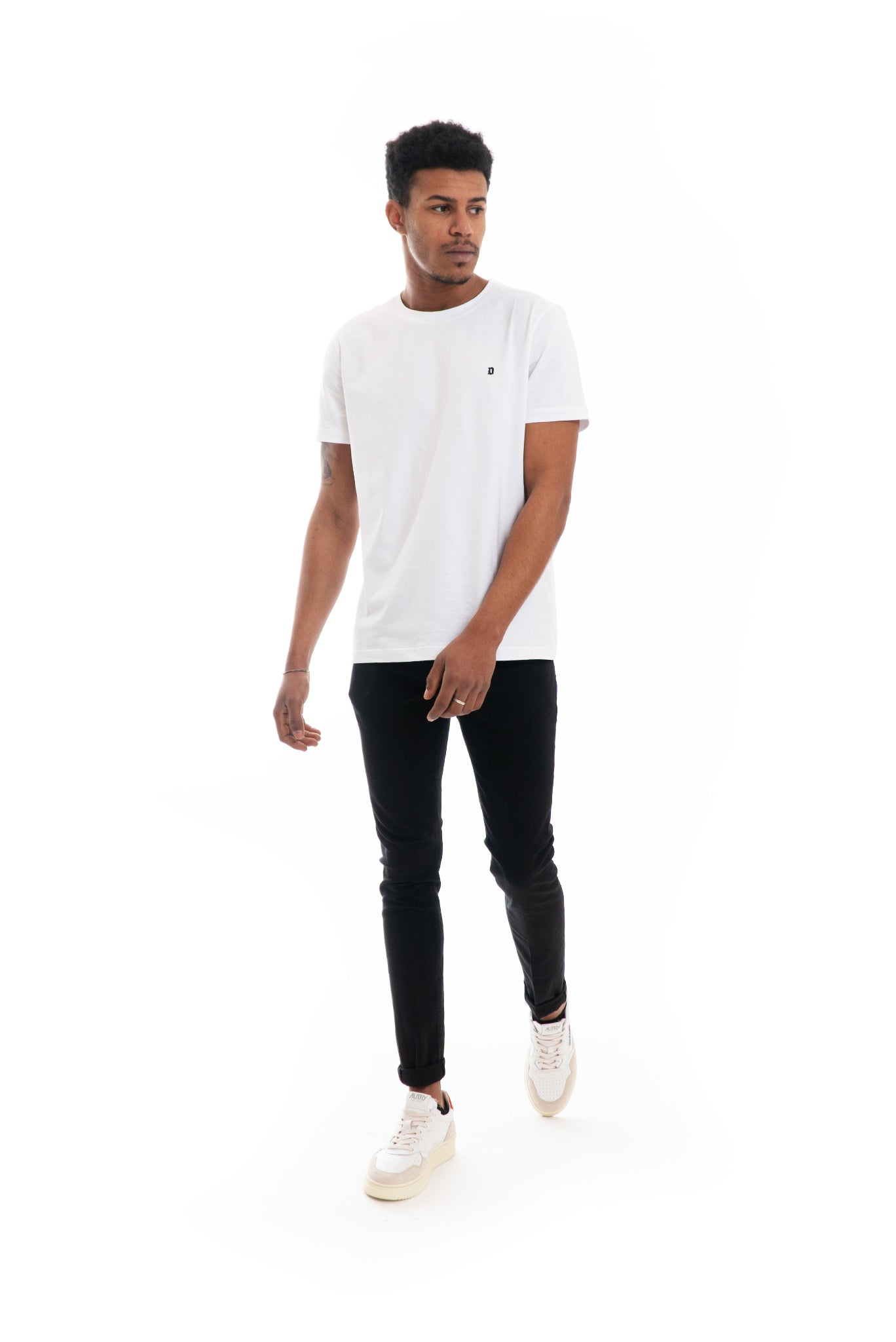 pantalone nero uomo george dondup saldi, intero