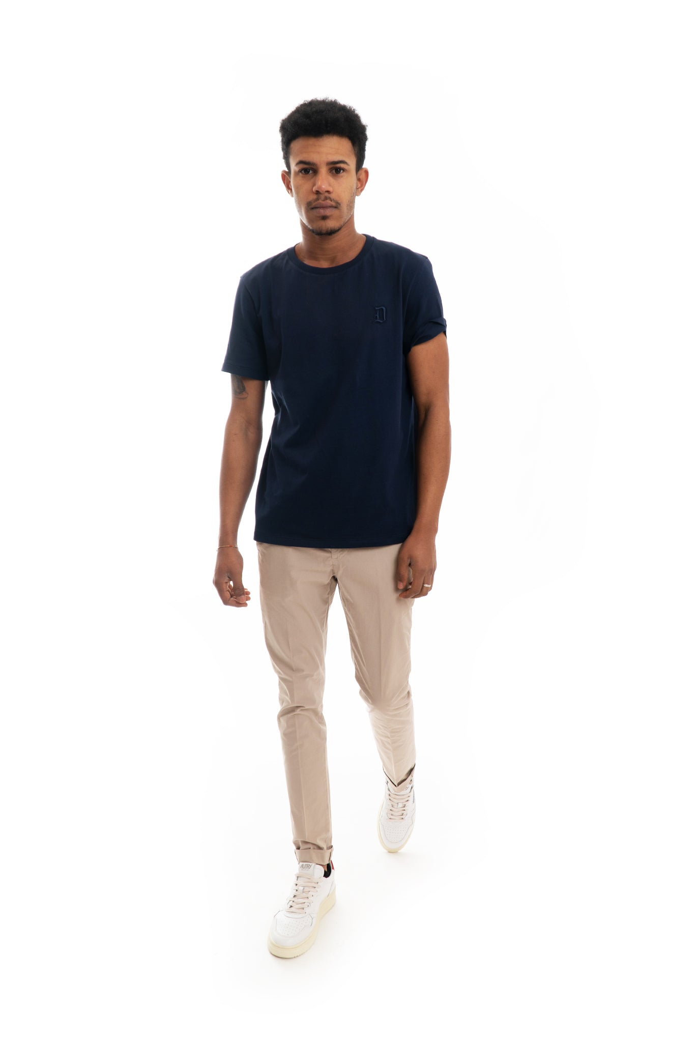 pantaloni beige chino gaubert dondup saldi, intero