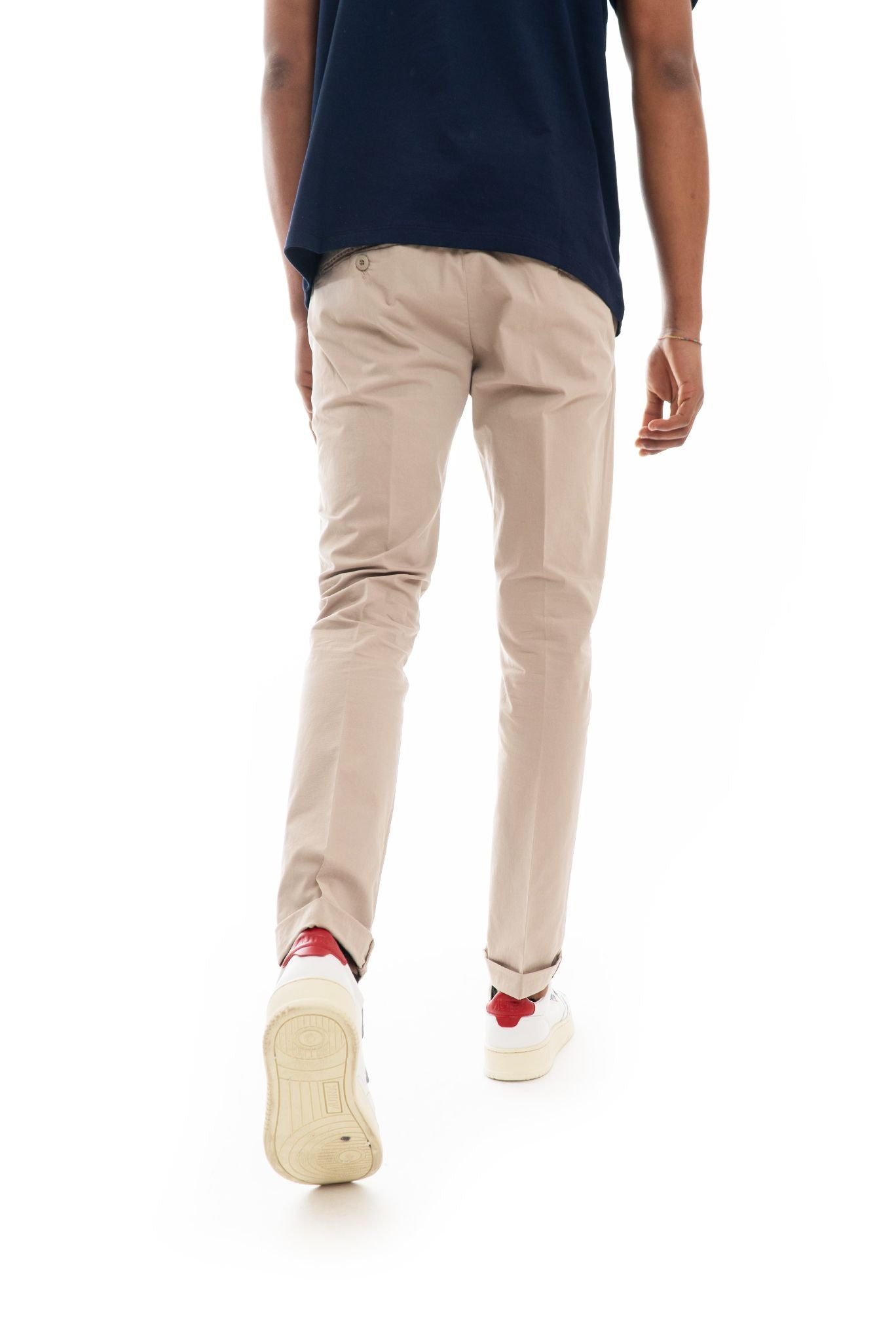 pantaloni beige chino gaubert dondup saldi, retro