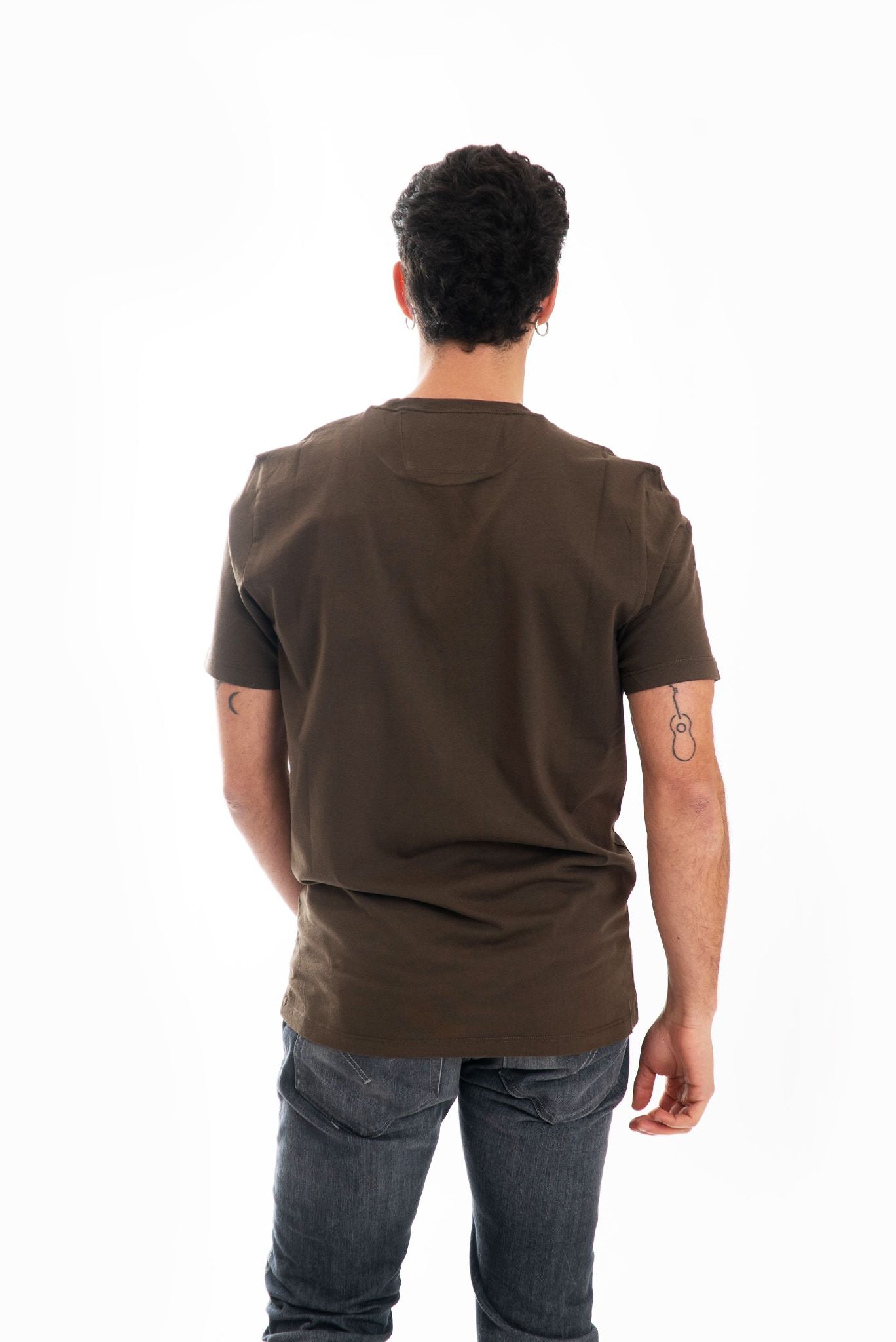 T-shirt Verde Militare con Logo