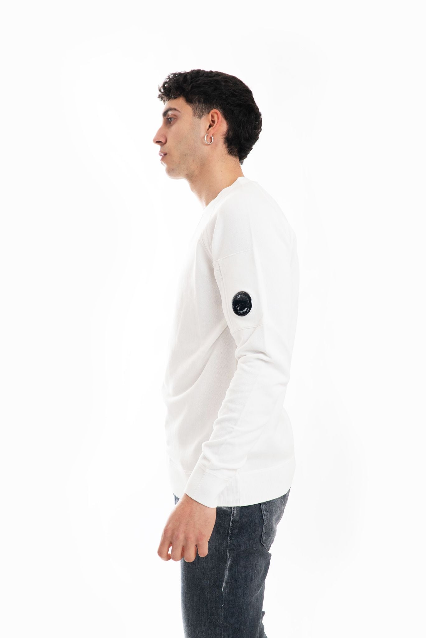 Maglia Bianca Modello Felpa