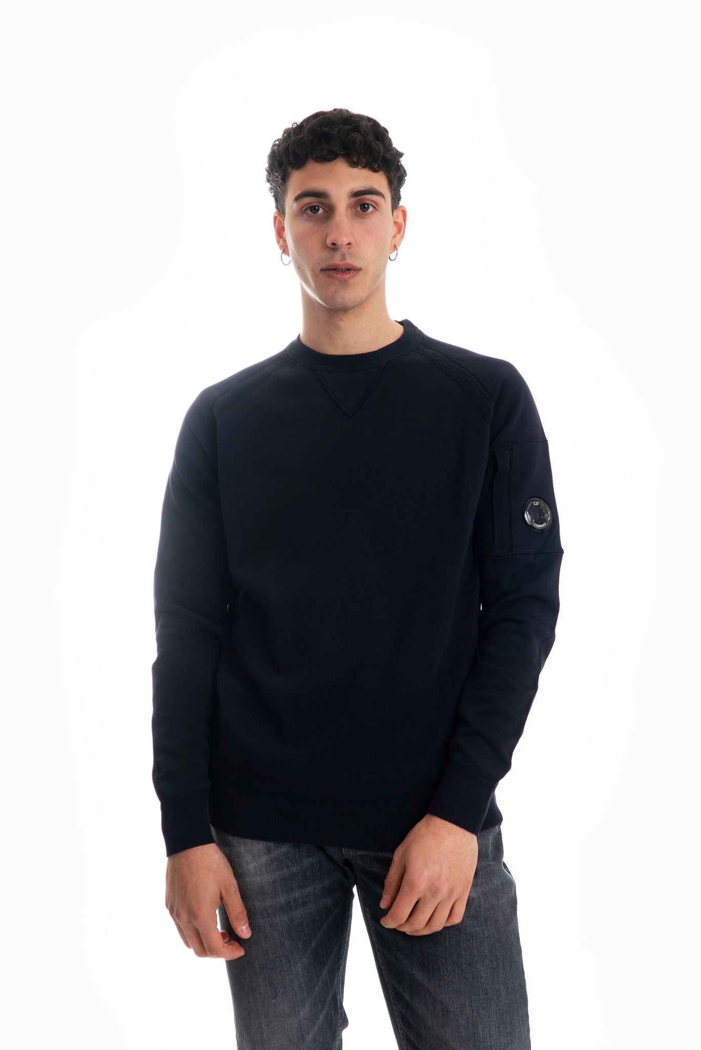 Maglia Blu Modello Felpa